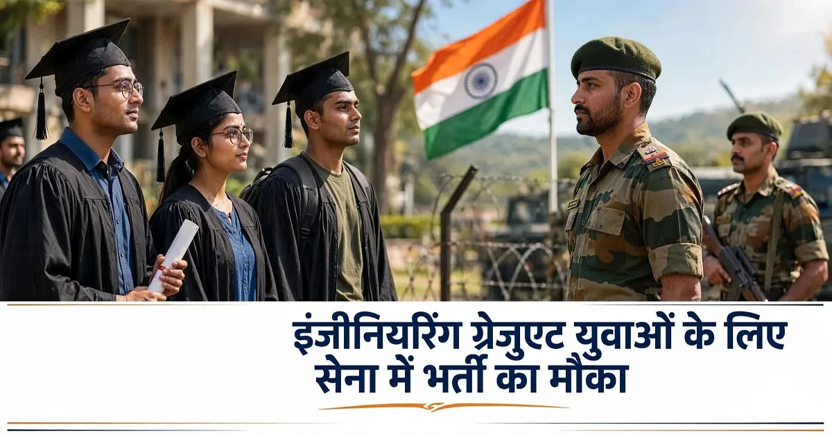 Indian Army TGC-145: इंजीनियरिंग ग्रेजुएट युवाओं के लिए सेना में भर्ती का मौका, जानें पात्रता और आवेदन डिटेल