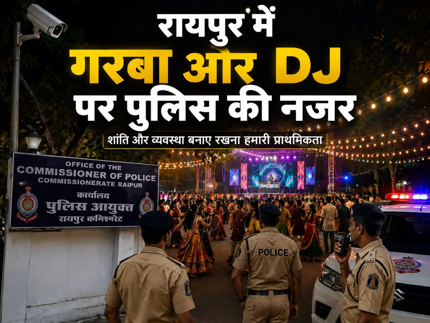 नवरात्रि में गरबा खेलना है तो पहले जान लें नियम,रायपुर पुलिस ने जारी किए सख्त निर्देश...
