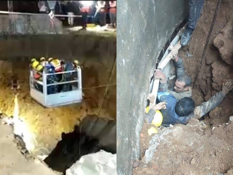 Major accident in Katni, nine laborers trapped due to underground tunnel collapse