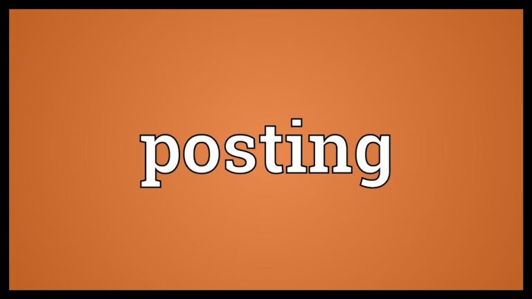 posting