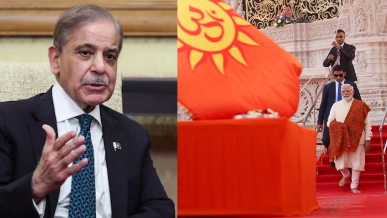 Pakistan-alleges-Islamophobia-after-bhagwa-flag-at-Ram-Mandir-Indian-leaders-respond-strongly
