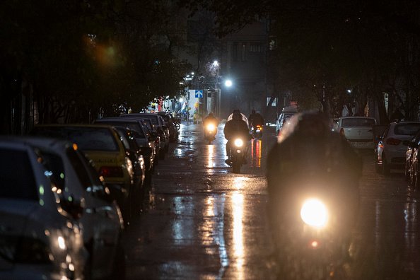 Rainy Day In Tehran Follows Several Weeks Of Air Pollution