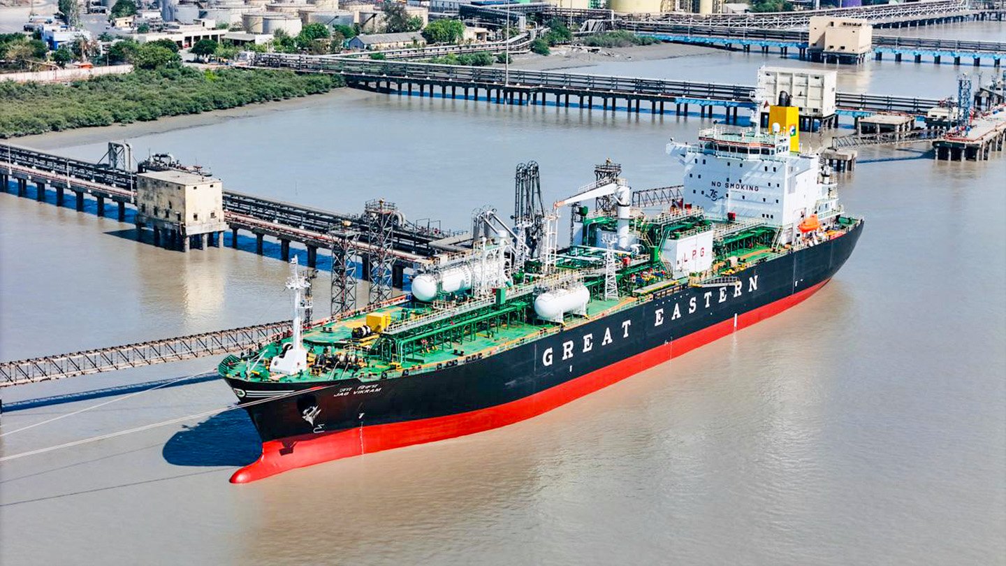 LPG vessel Jag Vikram reaches Kandla Port in Gujarat