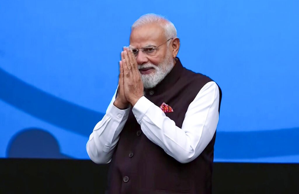 PM Modi and French President Emmanuel Macron jointly inaugurate the 'Bharat Innovates' event