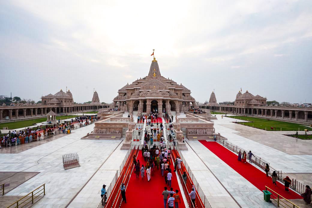 Ayodhya: A view of Ram Janmabhoomi Temple